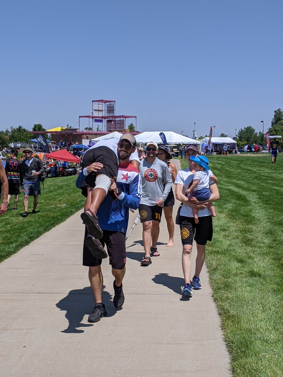 Matt and Taha borg up. We should have thought of this for the games!