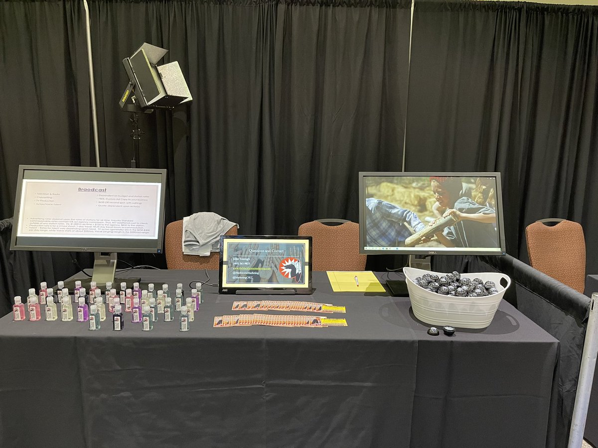 MarketingOkc's tweet photo. The #office for the next few days. Can’t wait to meet so many new friends and #network at the @aiccok #Gathering @riverspiritcasino in @tulsa_oklahoma Watch for our videos as we help document this grand business gala of #Native owned businesses #nativeoklahoma #Beinspirational https://t.co/RcxJvdHWAK