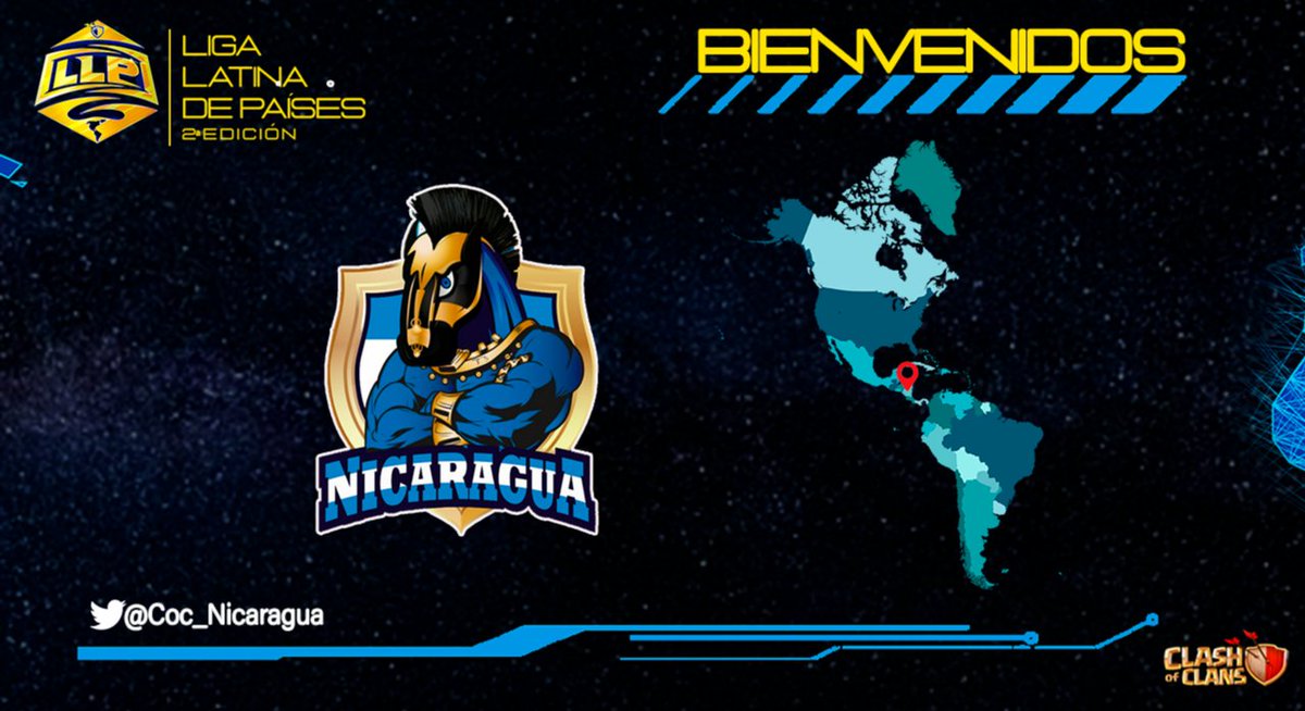 ⚜Seguimos con la presentación de las selecciones que participarán en esta 2da edición - LLP 2021⚜

🔰𝔹𝕀𝔼ℕ𝕍𝔼ℕ𝕀𝔻𝕆𝕊 <a href="/Coc_Nicaragua/">NICARAGUA COC</a> 🔰🌷