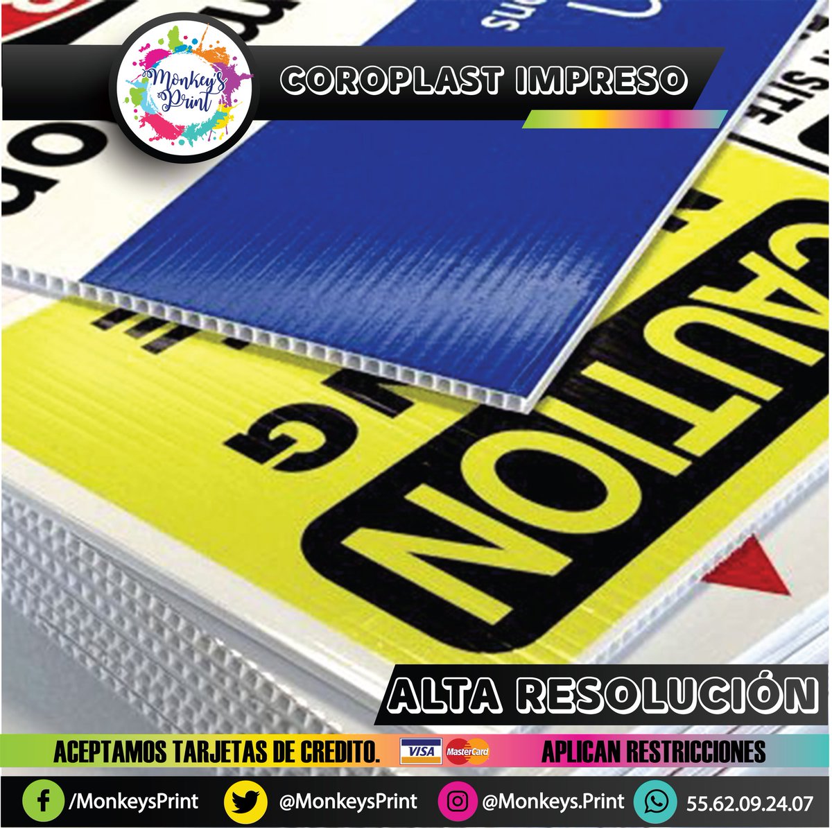 MonkeysPrint's tweet photo. Impresión en Coroplast en alta resolución.

#publicidad #impresiondigital #diseñografico #coroplast #marketingdigital #AltaResolucion https://t.co/5XlJagT1GN