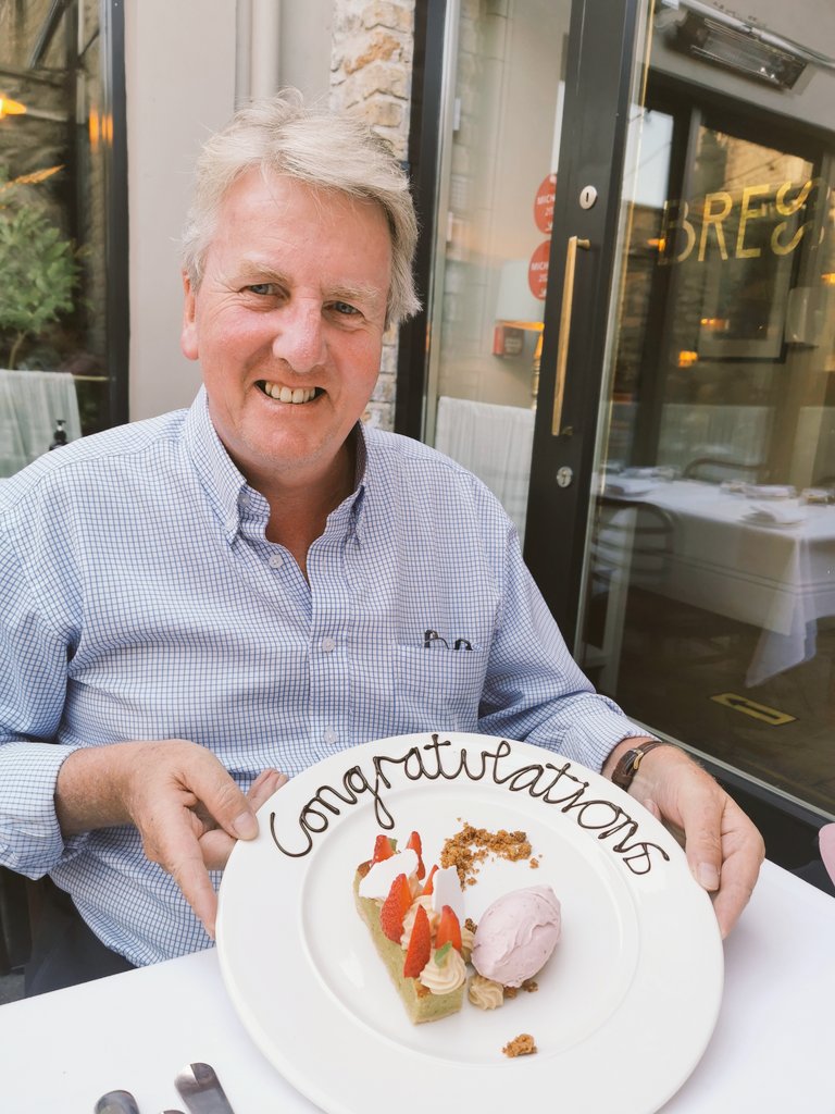 Nicky_CCleary's tweet image. A fantastic day yesterday celebrating Dad's retirement @Bresson_ie
The terrace is stunning, it felt like we were in the south of France 😍 Exemplary service from the lovely @MissPlacedKicks &amp;amp; absolutely spoilt by @peterbyrnechef A Perfect dining experience! Merci beacoup team ❤️