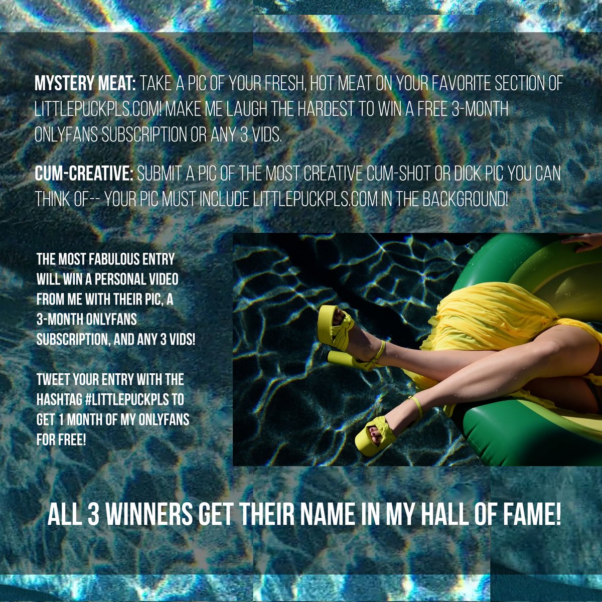 LiTTLE PUCK on Twitter: "COCK-ROCKET CUMSHOT CONTEST!! Begins July 19th, Ends July 28th Enter to