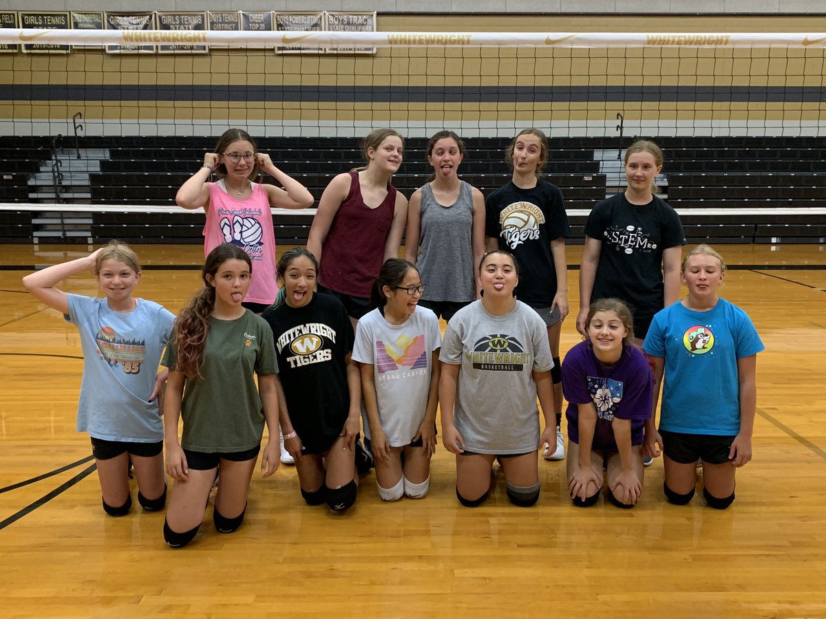 Thanks <a href="/TWUVolleyball/">TWU Volleyball</a> for running our middle school camp! Such a fun group of girls, can’t wait for season!