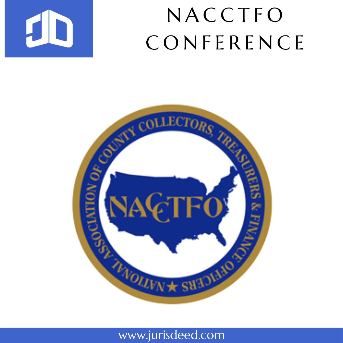 JurisDeed's tweet photo. We're excited to announce JurisDeed® and the launch of a brand-new innovative solution for tax collectors and treasurers nationwide – and we are at 2021 NACCTFO in Tampa! Services start as low as $4 per search.  Find out more: https://t.co/EcoBtbvGCw 

#jurisdeed #taxsales https://t.co/CB8a30K1Fr