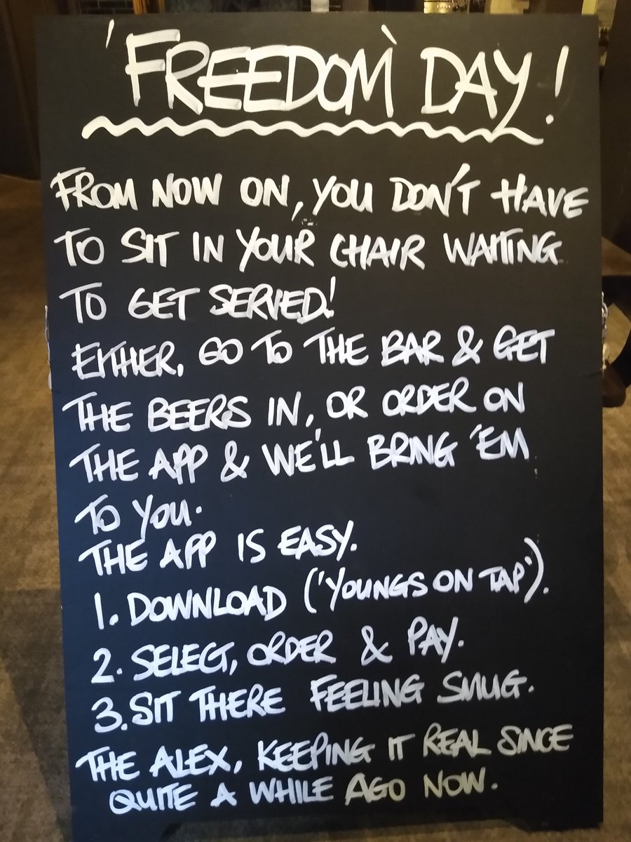 TheAlexSW19's tweet photo. I don't much care for the term "Freedom day", but this is how we're doing it at the Alex anyways. We'll make it all work, we always do! https://t.co/hLC0ce7rGh