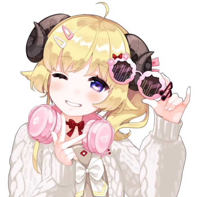 わためちゃん100万人おめでと～～! #つのまきあーと 