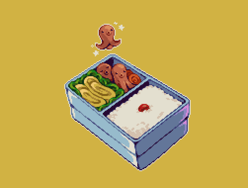 「lunchbox #pixelart 」|gatoのイラスト