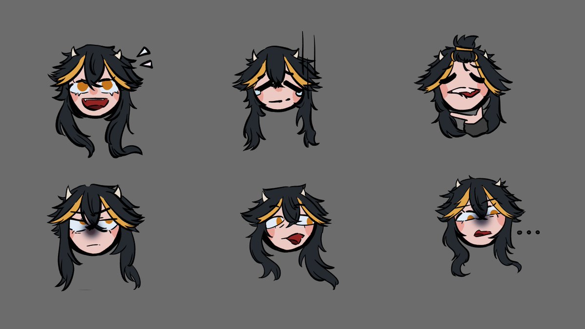 asterwhatnow's tweet photo. upcoming emotes for my twitch that I made in the recent stream! #twitchemotes #Streamer https://t.co/0HVIkHT5GR