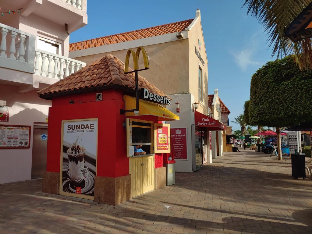 nonstandard mcdonald's on Twitter "aruban dessert shack mcdonald's