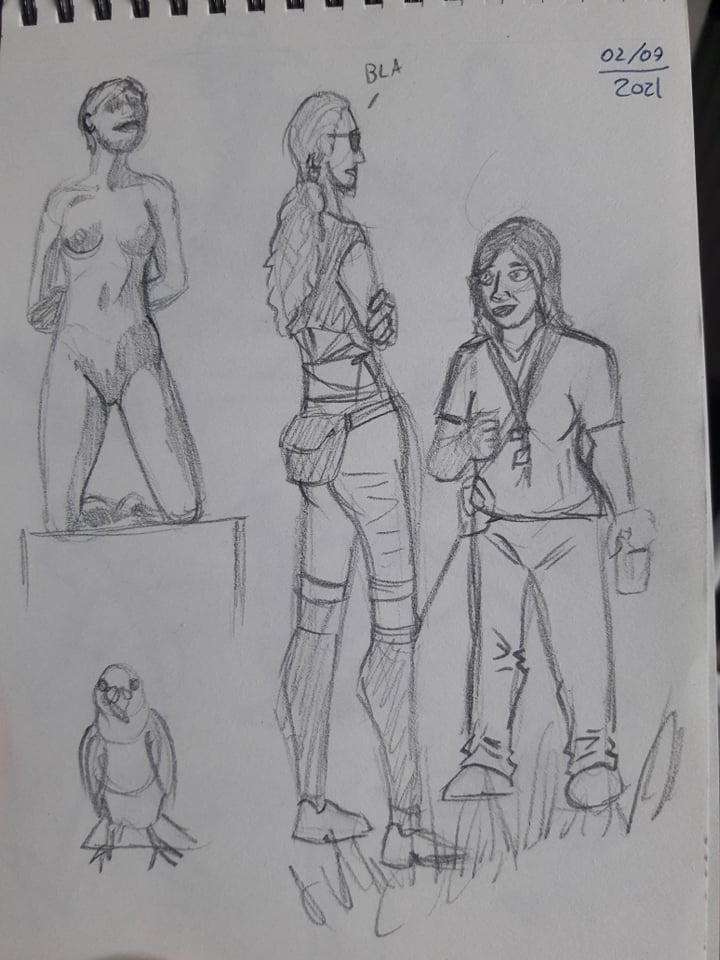 ARThur_2711's tweet photo. Some more doodle, goes by the head
#art #ArtistOnTwitter #sketches #sketchbook #doodle #artistonthetrain #traindrawing #drawing #draw #dessin #croquis https://t.co/qBMHXhmL0u
