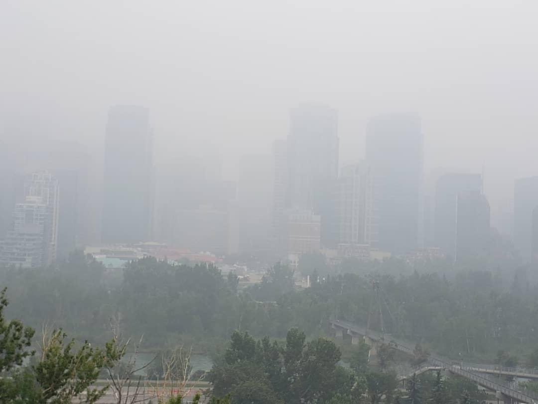 My friend and former colleague Leslie Kramer took this downtown Calgary shot. Dystopian and very unhealthy.