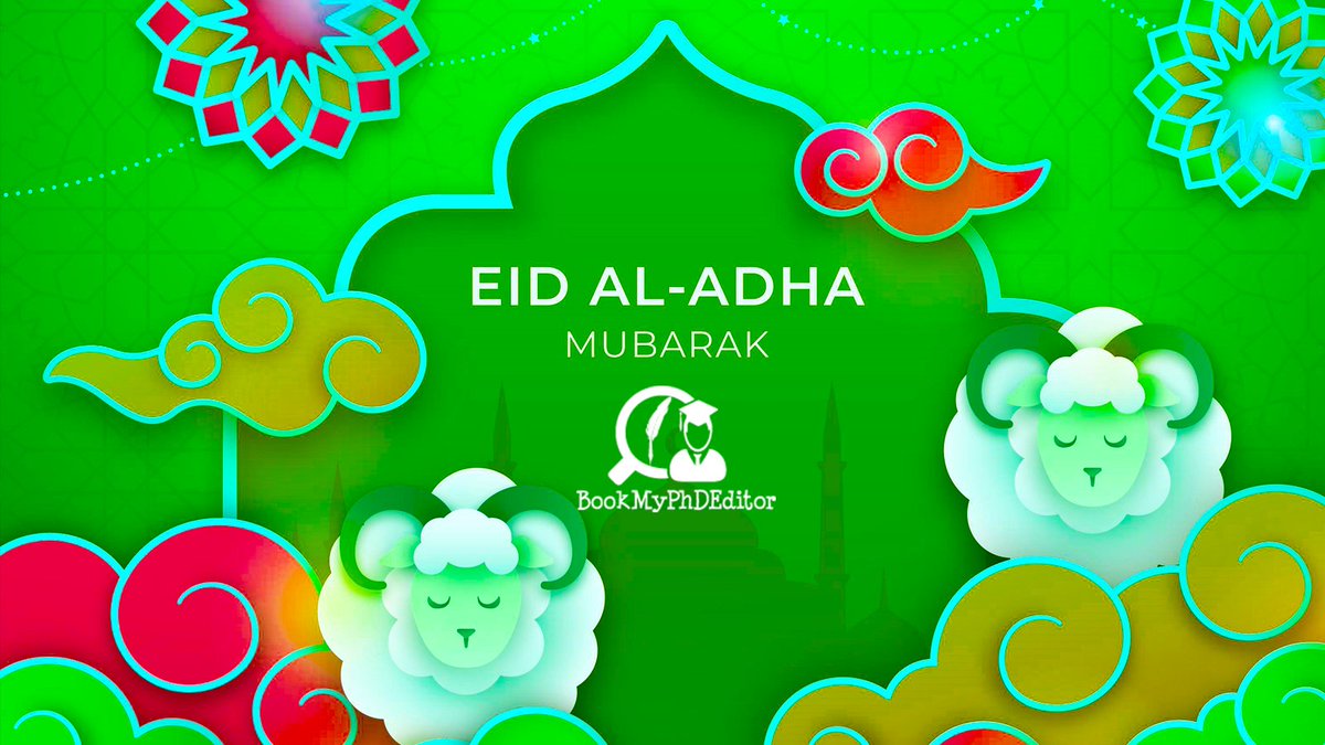 bookmyphdeditor's tweet photo. Eid Mubarak to everyone celebrating #EidAlAdha across the world today.

Stay safe, and have a very happy Eid. 

#EidMubarak
#HappyEid

https://t.co/tsVyoVypu8 https://t.co/wS31ZIHzFe