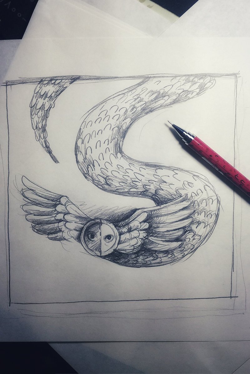 Nargeshahraeeni's tweet photo. I took a second look into my dreams journal from a few months ago and found there are still two variations left. So '#Winghead snake' isn't going to be the last one.
(Winghead is a creature I saw in a dream some time ago)

#sketchbook https://t.co/Wl06nFrnTE