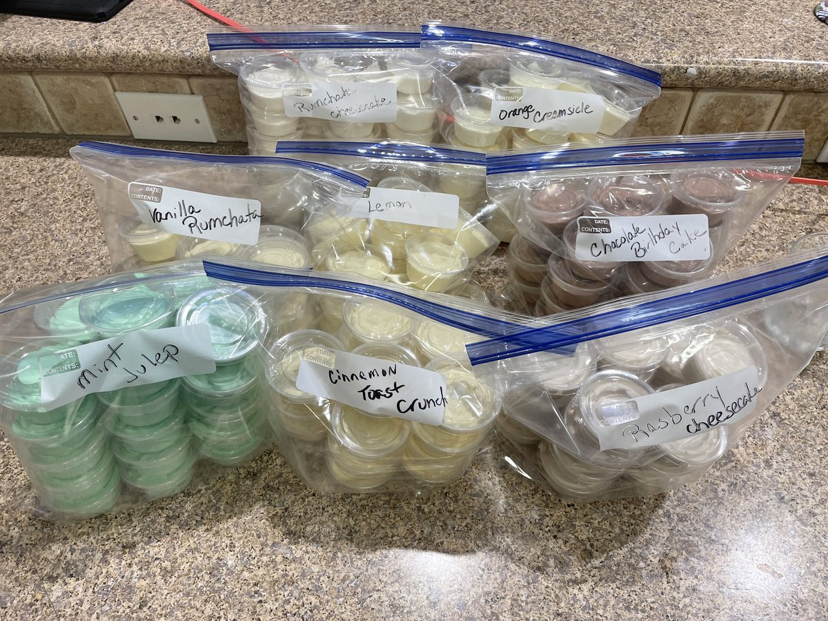 ATLPhoenix2000's tweet photo. Making pudding shots for the reunion https://t.co/6L9hWpOMlE