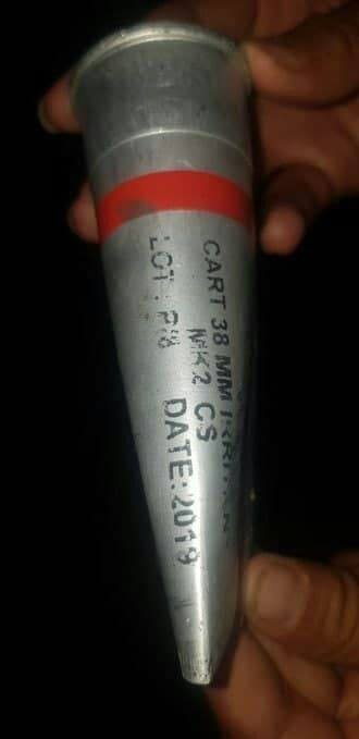 Mojahedineng's tweet photo. July 18 - Susangerd, southwest #Iran 
Activists are posting images of ammunition used by security forces to quell protests over severe water shortages.
#IranProtests
#خوزستان_آب_ندارد https://t.co/uEvRbFX31c