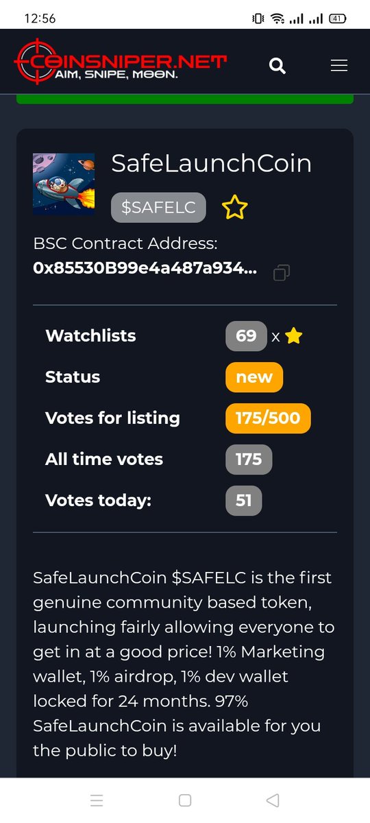 cryptolifesty's tweet photo. @SafeLaunchCoin Done
Bsc address
0x81a9Efe8Ba6dF94f04f9360e40aDb63A0AC2a2be https://t.co/CQKx3jhOqQ