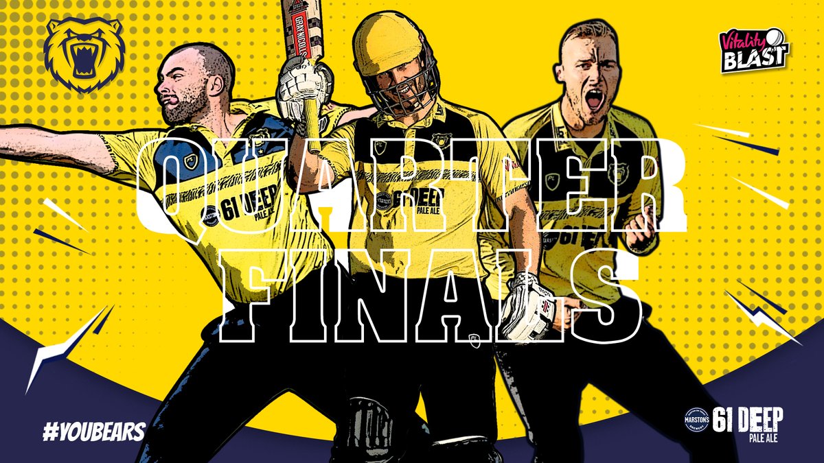 𝗧𝗛𝗘 𝗕𝗘𝗔𝗥𝗦 𝗤𝗨𝗔𝗟𝗜𝗙𝗬 𝗙𝗢𝗥 𝗧𝗛𝗘 𝗤𝗨𝗔𝗥𝗧𝗘𝗥-𝗙𝗜𝗡𝗔𝗟𝗦!! 👊

Well done lads. 🍻

🐻#YouBears