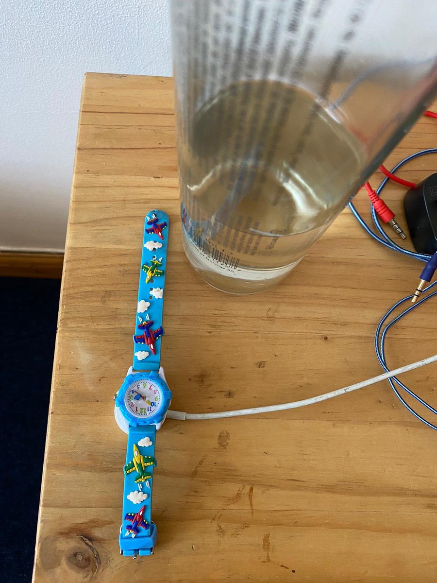 DigitalMgr's tweet image. 5yo learnt to tell time and got a kid’s watch. This is where I found it this morning, on my @Apple Watch charger 😂.