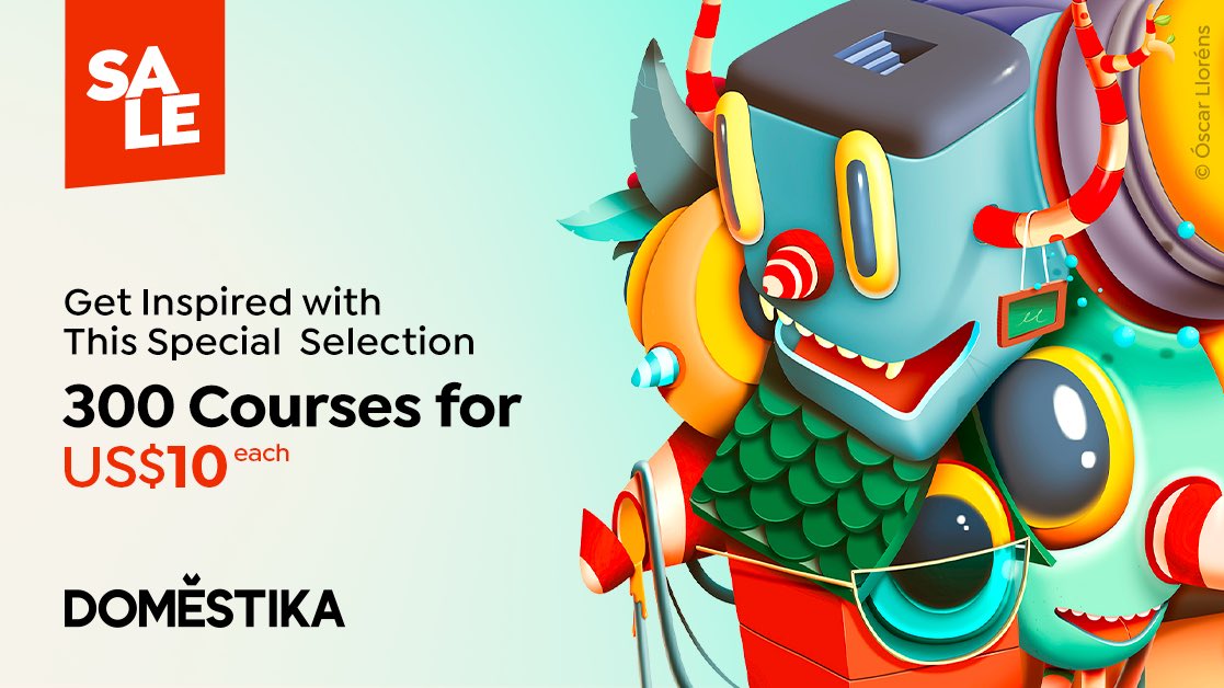 rabiaelmoude's tweet photo. Get inspired with this special selection
300 courses for 10$ each
https://t.co/A4eHgox4wK
.
.
#drawing #painting #digitalart #deviantart #illustration #design #art #domestika https://t.co/dCsJokJQ9F