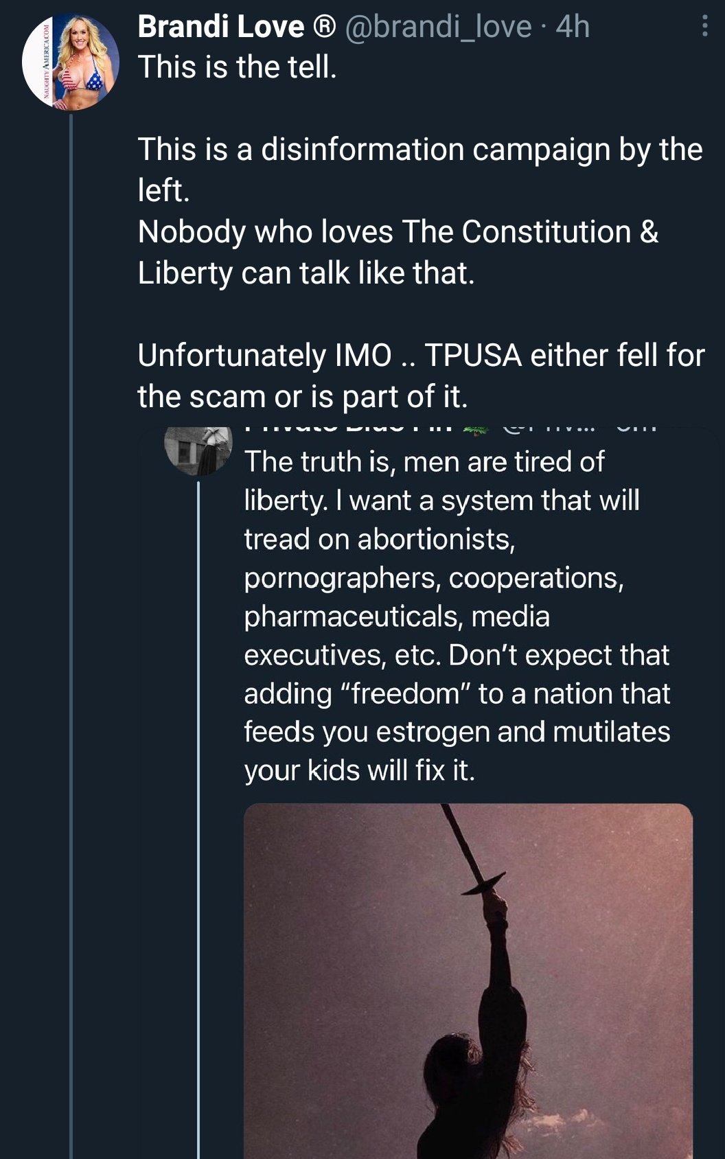 Wild Geerters в X: „Brandi Love now thinks it was a left wing  disinformation campaign that got her kicked out because no freedom loving  conservative would be against porn t.coAzXTZBvs6E“  X