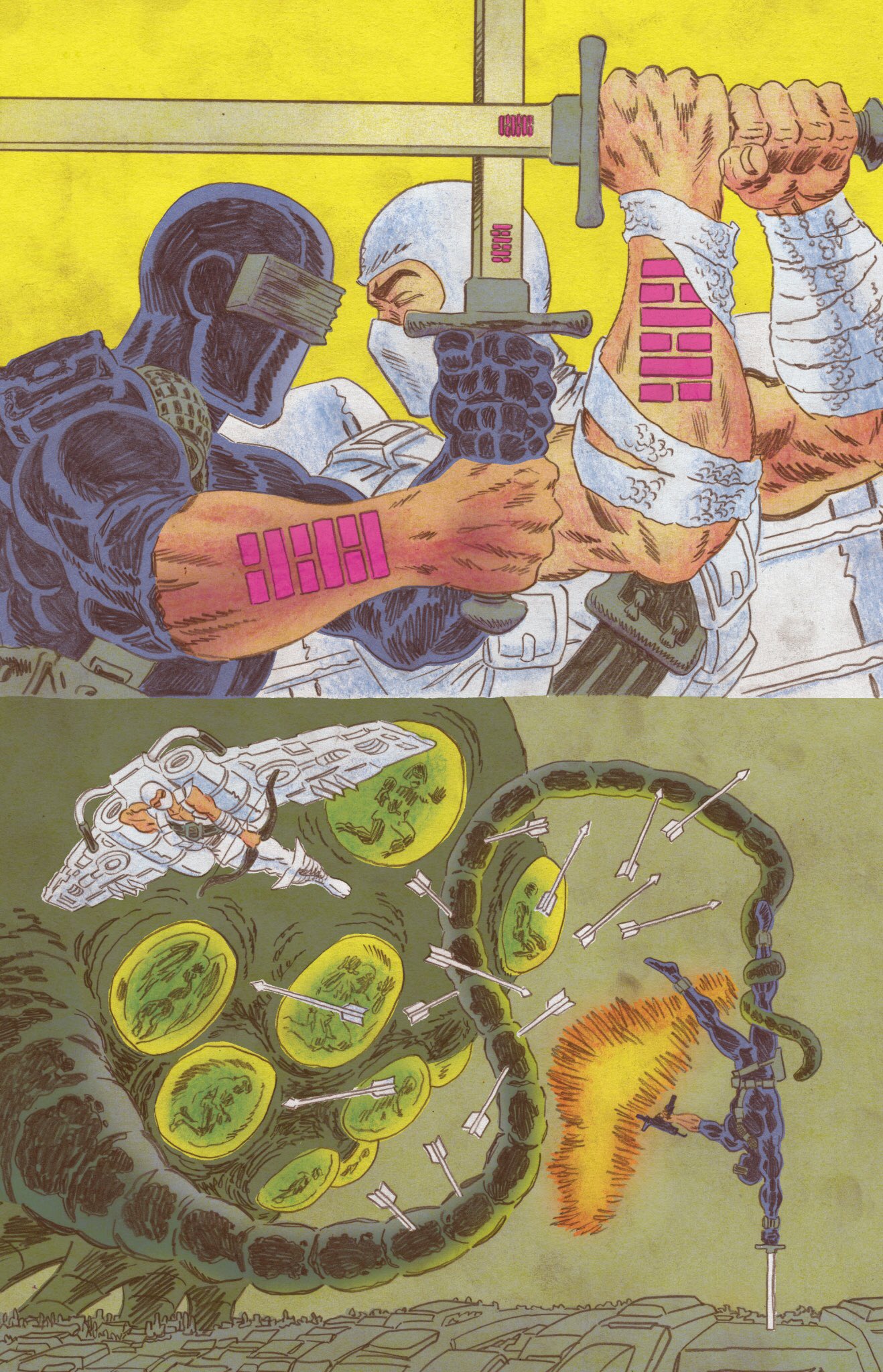 Cool Comic Art on Twitter "Transformers vs. G.I. Joe (2014) art by Tom