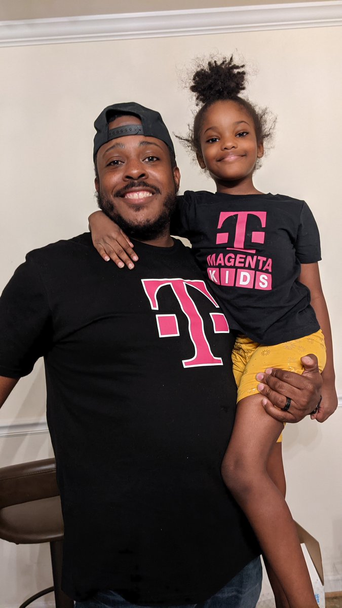 Came home from work and baby girl had on her #MagentaKids shirt. #teammagenta
