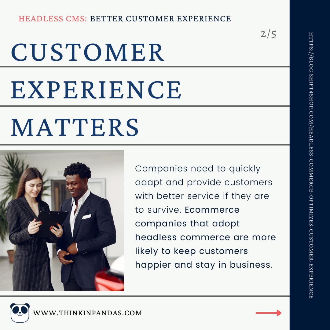 ThinkingPandas's tweet photo. Headless CMS on Better Customer Experience.
#headlessCMS #onlinebusiness #onlineselling #customerexperience #business #entrepreneurship

🧵1/2 https://t.co/u5sWLhv9qj
