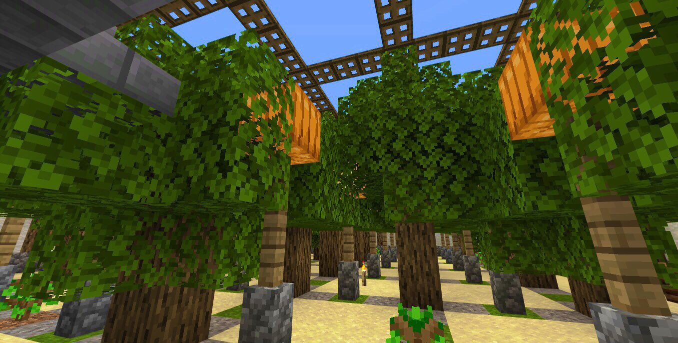星羅 マイクラとtrpg 30 終焉の理想郷の 植林場のシステムや原木畳などの和風要素はハヤシ様の今クラシリーズの影響をかなり受けております ハヤシングエルス Minecraft