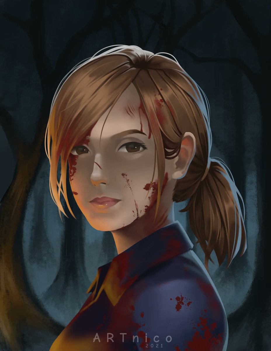 LoFiBuilds's tweet image. Today I got a finished commission from @ARTnicooo 

It's a "final girl" style piece of a friend that has passed, that I got inspiration to commission from @VanRyderGames Kickstarter project.

I can't thank you enough for this.