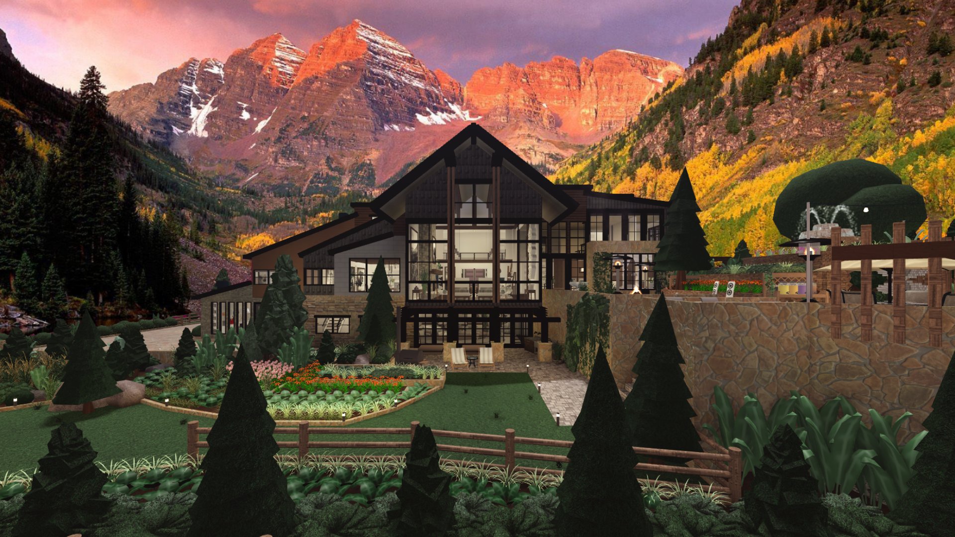 Traditional Rustic Mansion, Welcome To Bloxburg