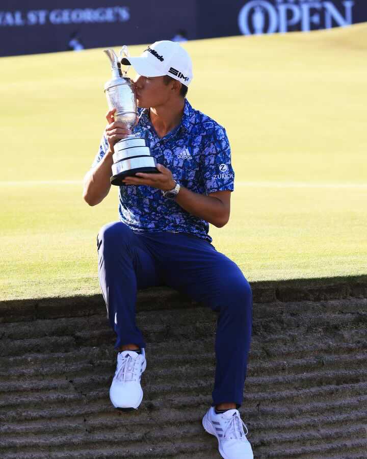 He came, (t)he saw, he conquered! Congrats ⁦<a href="/collin_morikawa/">Collin Morikawa</a>⁩ on your victory ⁦<a href="/TheOpen/">The Open</a>⁩ today! Enjoy the coolest trophy in sports! #thesawgripmakespressureputts