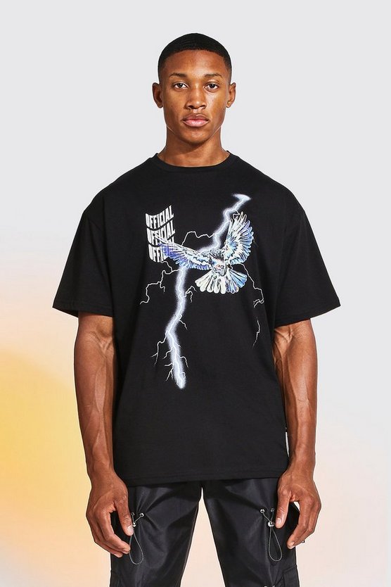 TeeInspos's tweet photo. 🔥 Lightning x Eagle graphic "Official" Tee

📌From @boohooMAN (link in comments) https://t.co/mVLcZ7xryq