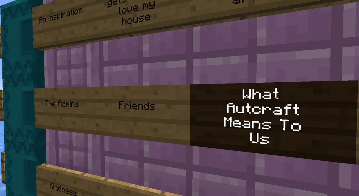 AutCraft tweet picture