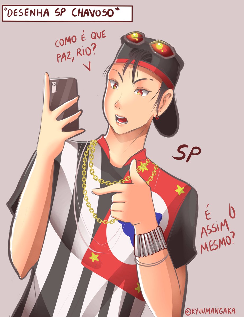 kyuumangaka's tweet photo. Pediram pra desenhar SP chavoso. Eu já tinha feito uma vez mas resolvi fazer de novo porque não tinha achado o anterior tão legal assim!
#estadosbrasileiros #chavoso
#estados #spxrj #gijinka #saopaulo https://t.co/U47PYM25Wm