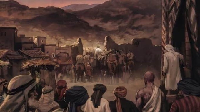 الرَّكبُ يمشي والبتولَةُ فاطِمٌ
فرَشَتْ على دَرب #الحسين ضُلوعها
🏴🏴🏴
۸ ذي الحجة|#خروج_الحسين(ع)
صباح اليوم سنة٦۰هـ،جمع #الإمام_الحسين(ع)اهل بيته وشدَّ الرِحَال،خارجاً من #مكة الى #العراق،رافضاً بيعة يزيد اللّعين ابن اللّعناء الطُلقاء

السَّلامُ عَلى النَّازِحينَ عَن الأوْطَان