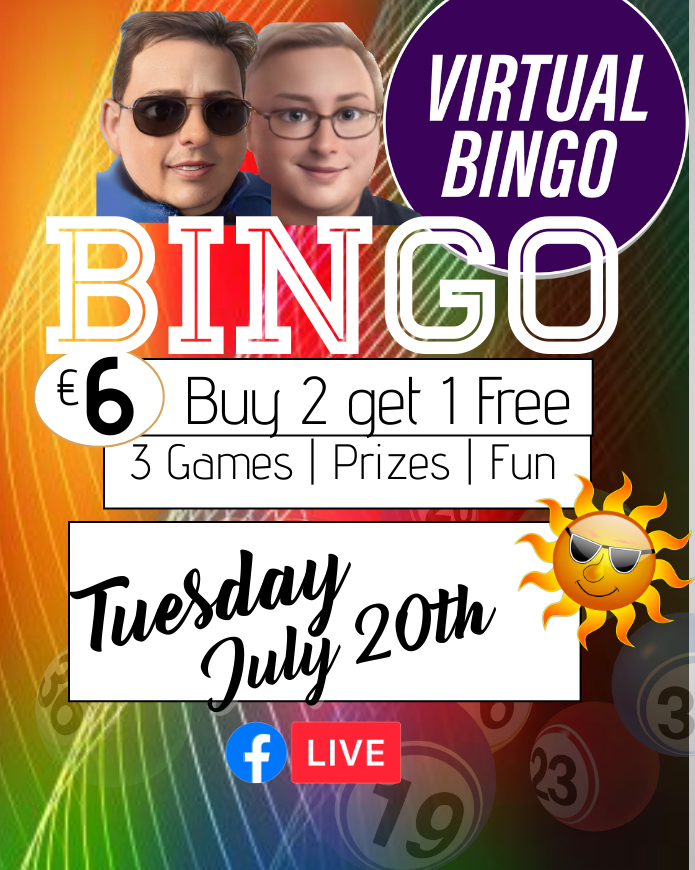 Short Ticket Link =>> bit.ly/3kmQ3NZ
IMNDA - Irish Motor Neurone Disease Association 
Live Stream Starting at 7.30pm
The Lucky#13 Jackpot is now sitting at €240.00
#givingtuesday2021 #charityfundraiser #CharityTuesday
#BINGO #Virtual #PLAYBINGO
