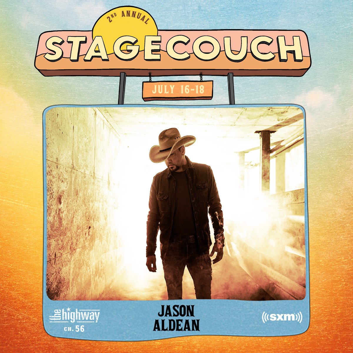highwaysiriusxm's tweet photo. WHAT 👏 A 👏 PERFORMANCE! 👏 Did you catch @Jason_Aldean’s #Stagecouch set?? 🙌 Listen again at 10:00pm ET, only on #TheHighway. https://t.co/Vj3kLbrcr6
