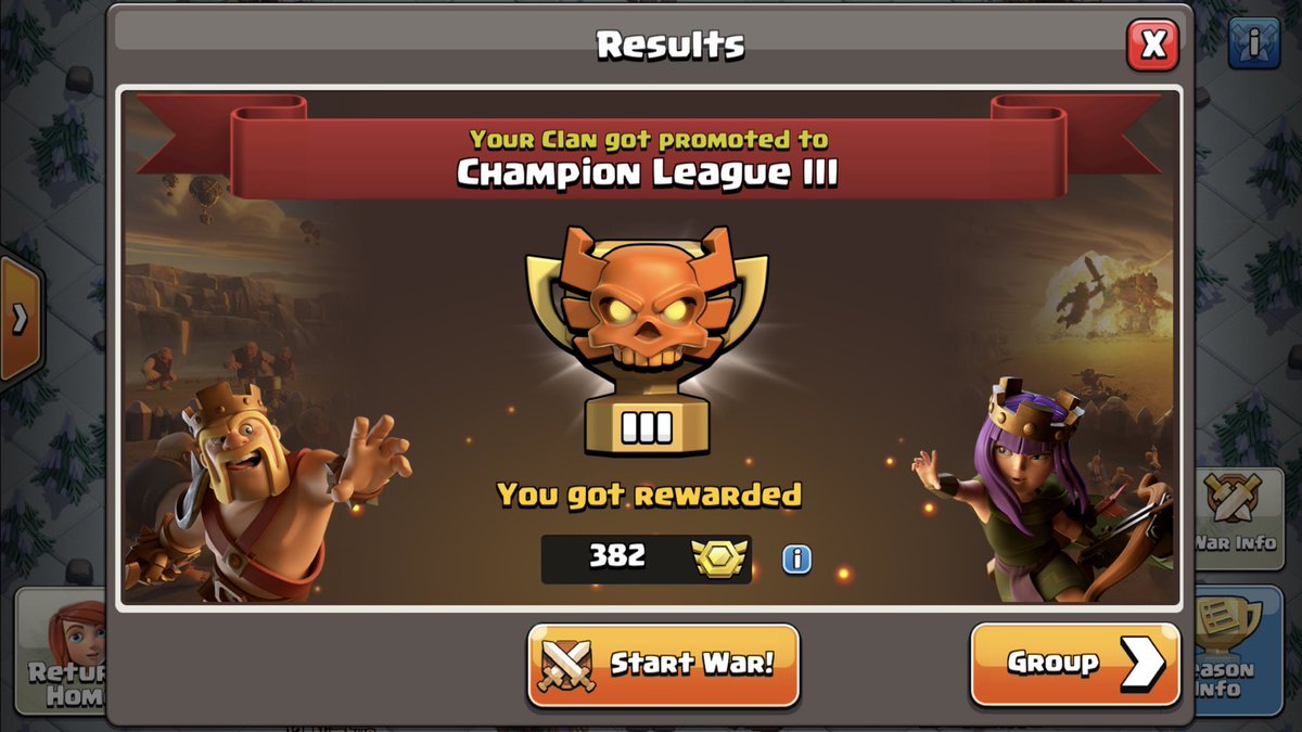 Se logró, ya somos uno mas de los clanes cubanos en #LigaCampeones 
#NoGameNoLife
 Plenazos de @AlePlayerCoC y <a href="/JoseNGNL/">Jose A</a> durante toda la liga y las defensas de @TheWolf_CoC44 se lucieron 👏🏻👏🏻👏🏻👏🏻