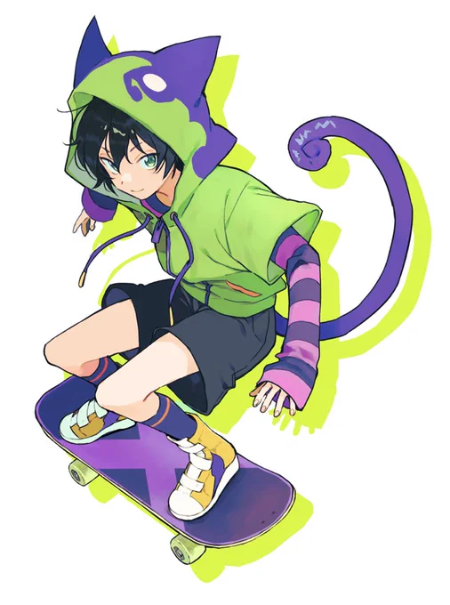 エスケーエイトみてるMIYAくんのキャラデザが好きすぎる 
