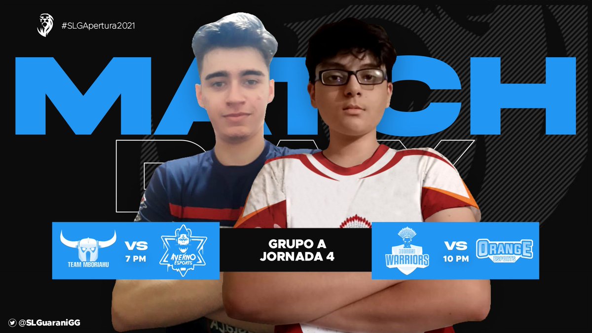 #CR | Jornada 4

¡Volvemos con el Grupo B con una de las jornadas más emocionantes de la liga por que se pueden definir muchas cosas quienes están más cerca de de clasificarse y otros quedan atras!🔥

🆚️:<a href="/TMboriahu/">TEAM MBORIAHU</a>🇵🇾 vs <a href="/Averno_Esports/">Averno Esports (Desde 🏡)</a>🇵🇾
🗓:18/07
⏰:7:00PM🇵🇾
📺:N/A