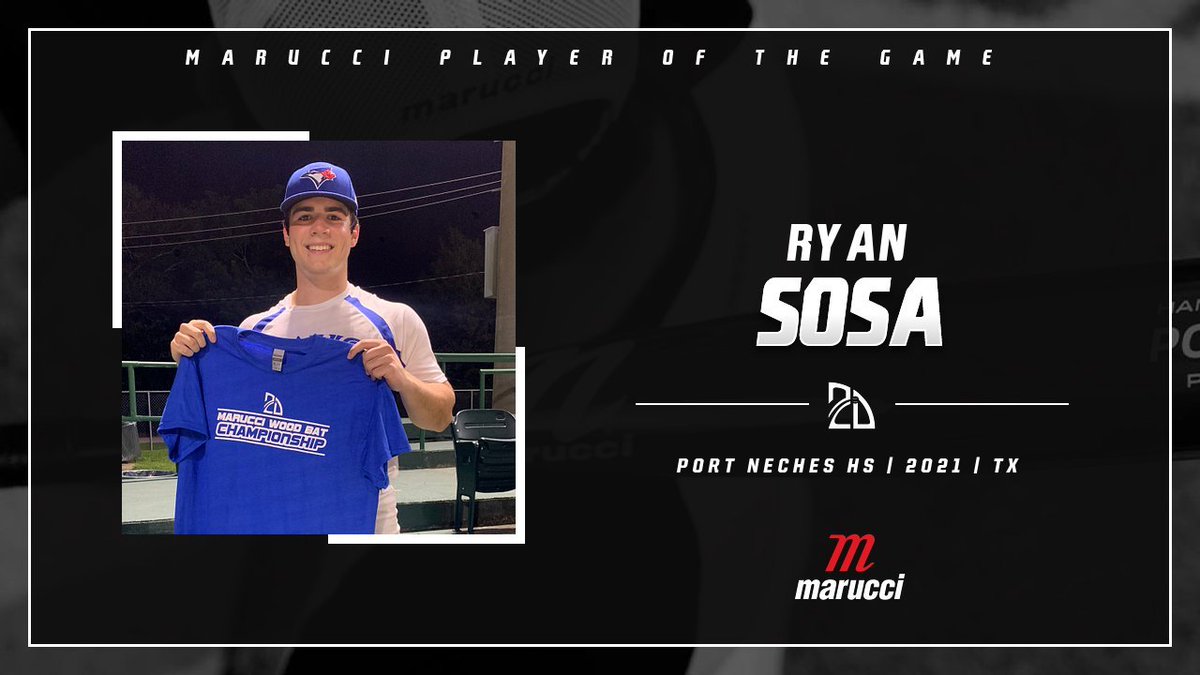 ⭐️#TopPerformer⭐️
Ryan Sosa 
3H, 2B, RBI
Summer Team: SETX Jays (<a href="/SetxJays/">SetxJays</a>)
#MarucciWBshipLA