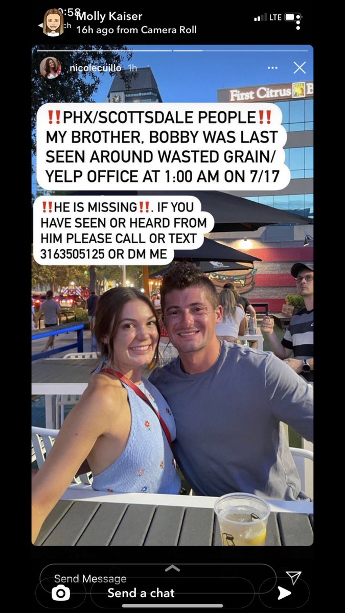 Nat_Staletovic's tweet image. ⚠️⚠️⚠️Valley friend please share/retweet/post!! My friends have been trying to find Bobby all weekend and no one has seen or heard from him. Please spread the word 💕⚠️⚠️⚠️