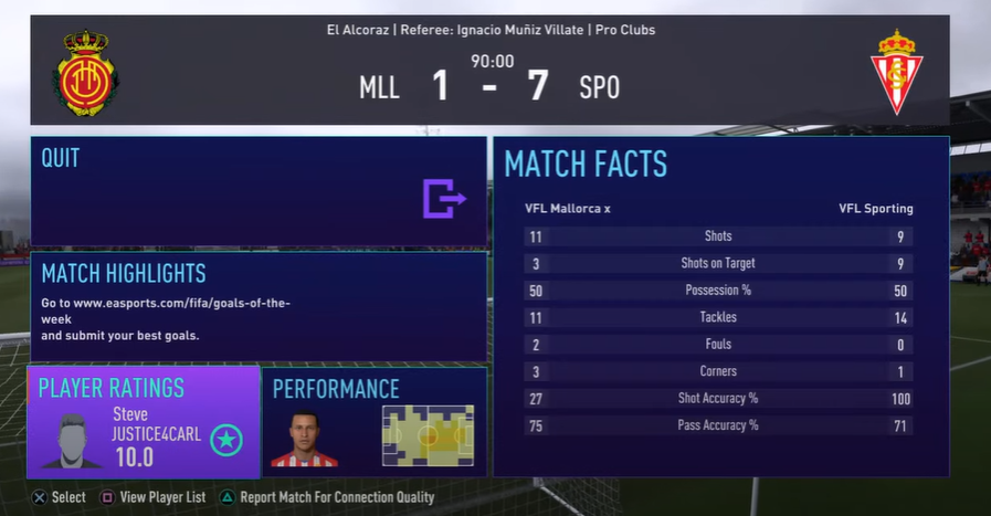 GijonVfl's tweet photo. What a last game! Sporting Gijon come away with a massive 7-1 win over Mallorca! Fair play to Ben with MOTM. We are hoping that we have secured a play off position! @TheVFL_ https://t.co/GSKEUhufoH