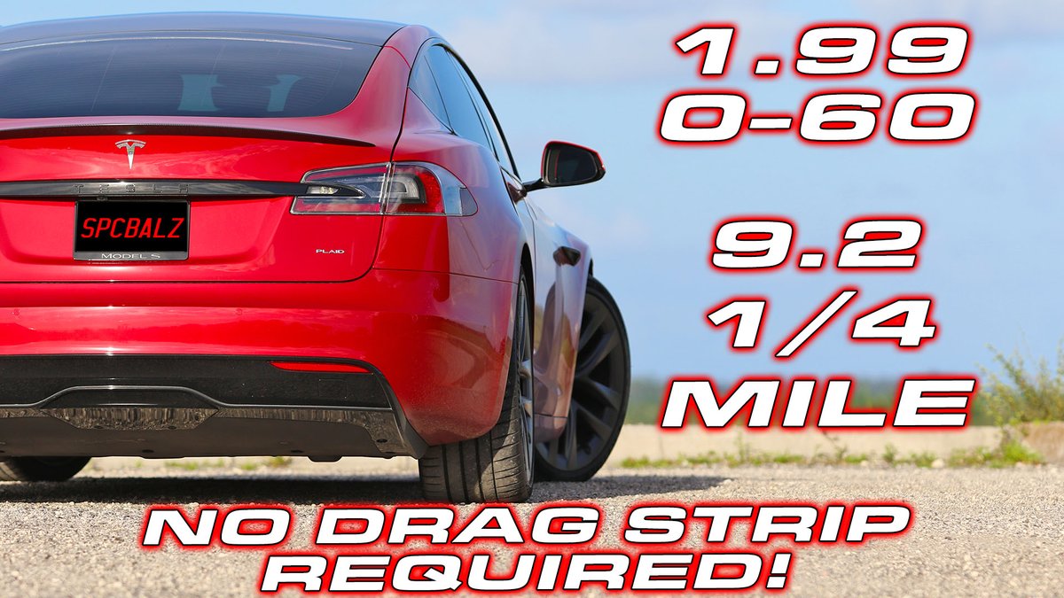 NO DRAG STRIP REQUIRED. 0-60 in 1.99 #tesla #plaid <a href="/elonmusk/">Elon Musk</a> <a href="/Tesla/">Tesla</a> 
youtube.com/watch?v=-AQZh7…