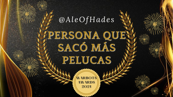WarbotsAwards's tweet photo. La persona ganadora de la categoría PERSONA QUE SACÓ MAS PELUCAS es....

🏅@AleOfHades🏅
FELICIDADES!!!! https://t.co/DVxb9uDhtu
