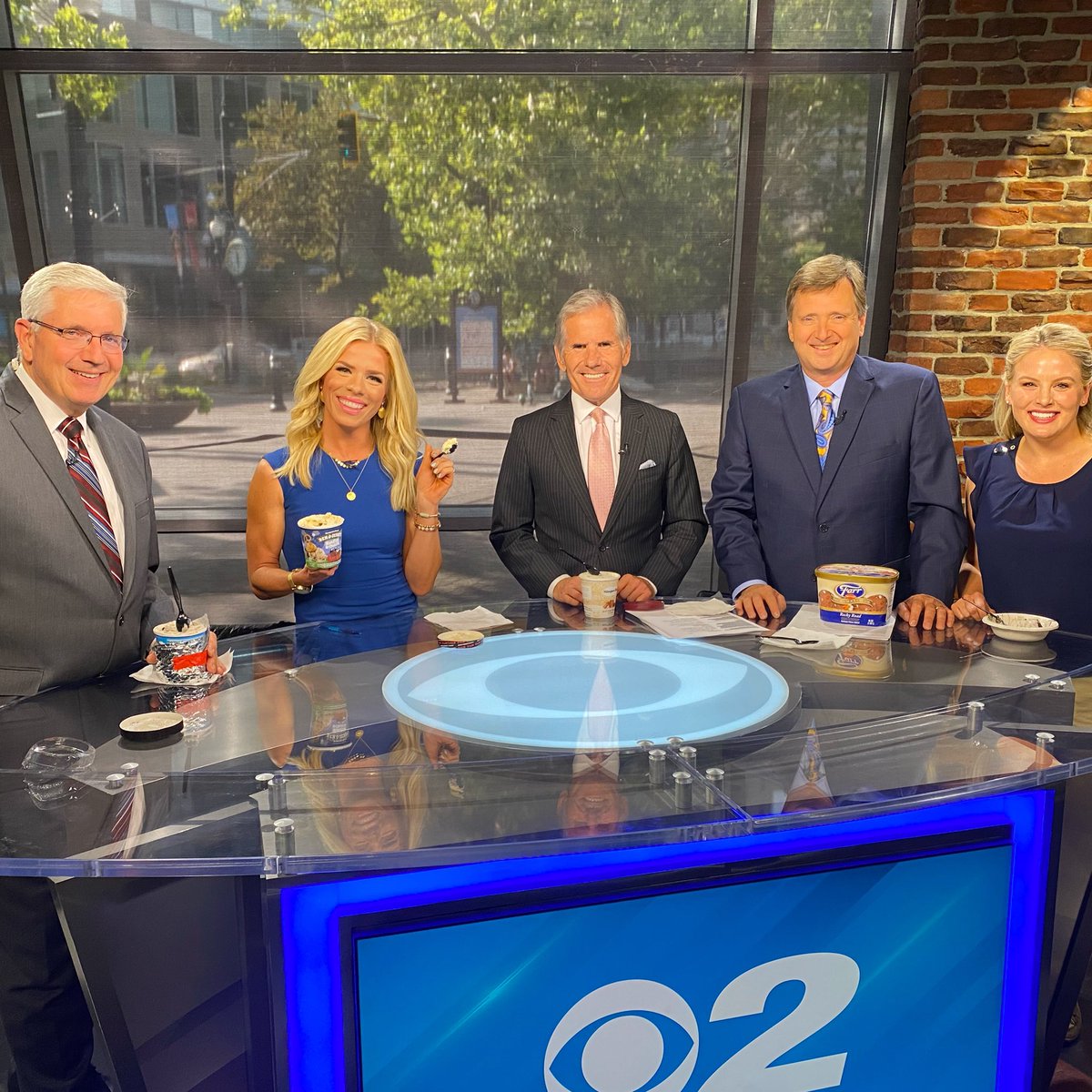 Celebrating #NationalIceCreamDay with my <a href="/KUTV2News/">KUTV2news</a> crew🍦 Please take note of how large the ice cream <a href="/DavidDJJames/">David James</a> picked out is🤣💀🤣💀🤣<a href="/KellyVaughen/">Kelly Vaughen</a> <a href="/bmullahy2news/">Brian Mullahy</a> <a href="/2NewsWeather/">Sterling Poulson</a>