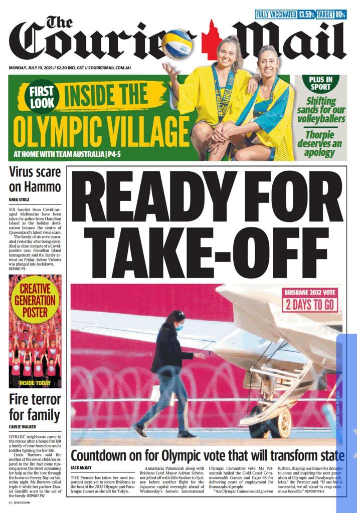 ausvolley's tweet image. MAKING HEADLINES Rolled-up newspaper

@MariafeADS and @TaliquaClancy have landed in Tokyo, and are making headlines in @newscorpaus newspapers!

Check out today's @couriermail and @dailytelegraph 🤩

#TokyoTogether @AUSOlympicTeam