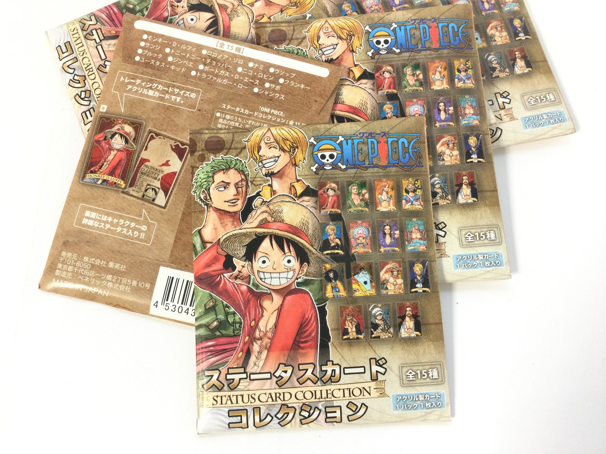 お1人様1点限り】 ONE PIECE ステータスカード エース 3点 kead.al