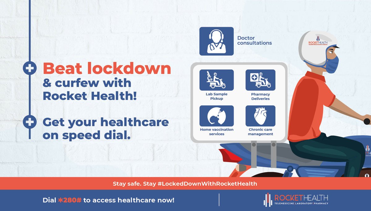 RocketHealthUG's tweet photo. Just reminding you that we’ll sail through the lock down together. And if you need our attention, the team at Rocket Health will be there for you on *280#.

Stay Healthy! 
#LockedDownWithRocketHealth https://t.co/wQ5QJmOhMO