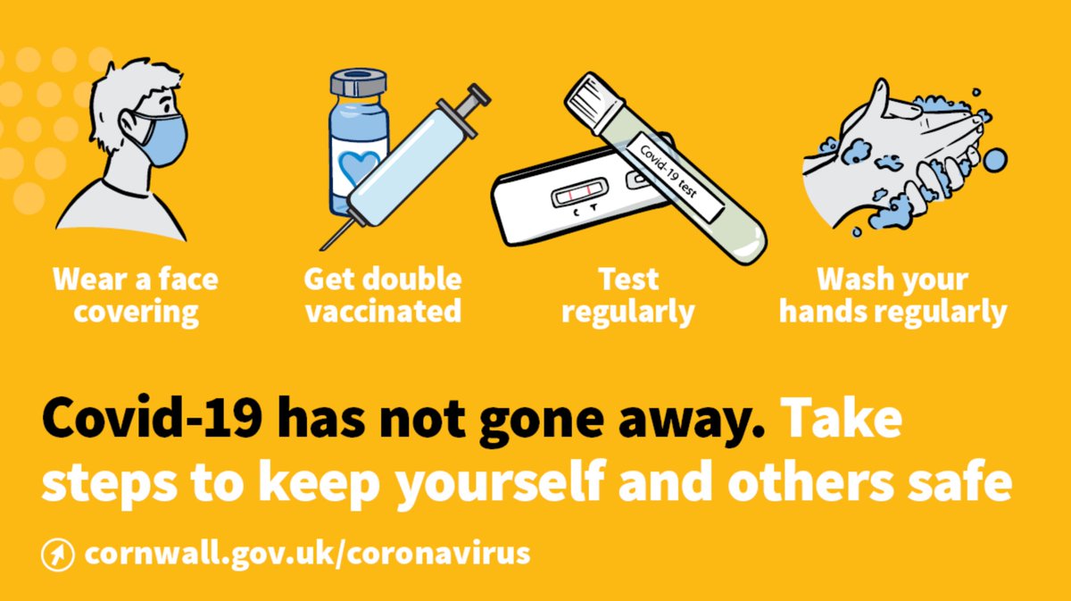 🔴 Residents and visitors in Cornwall are being urged to act responsibly and remain cautious as Covid restrictions are lifted.

While case numbers remain high, it's important that everybody takes steps to help stop the spread of the virus.

More on this ➡️ bit.ly/3z9c5YE